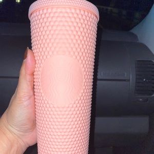 Studded pink tumbler